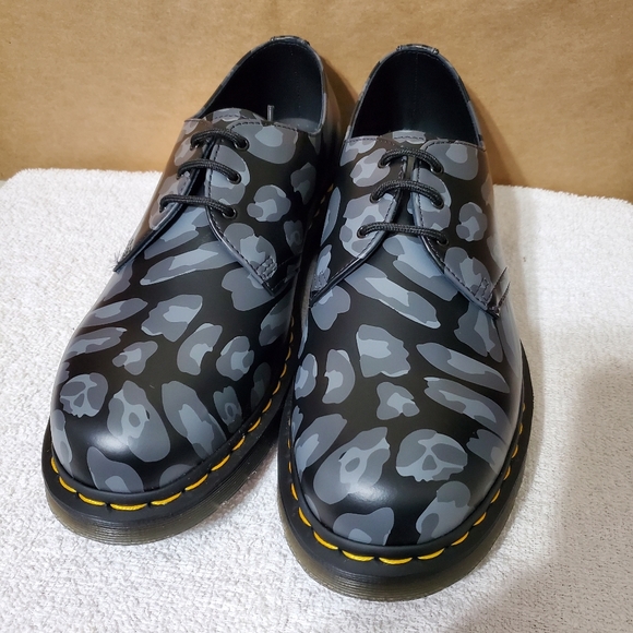 Dr Martens 1461 Distorted Leopard Smooth Print Oxford - Picture 2 of 15